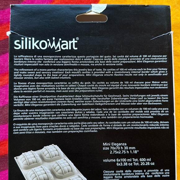 NWT Silikomart “Mini Eleganza” 3D Silicone Mould Made in Italy - Picture 10 of 10